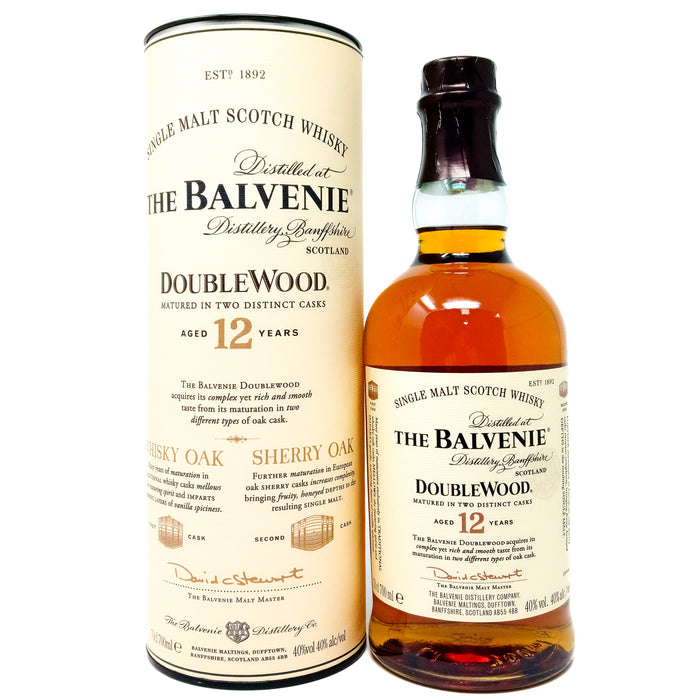 Balvenie 12 Year Old Doublewood Single Malt Scotch Whisky, 70cl, 40% ABV