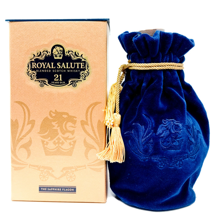 Royal Salute 21 Year Old Sapphire Flagon Blended Scotch Whisky, 70cl, 40% ABV