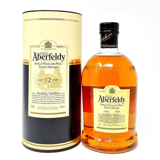 Aberfeldy 12 Year Old Single Malt Scotch Whisky, 1L, 40% ABV. - Old and Rare Whisky (6959541256255)