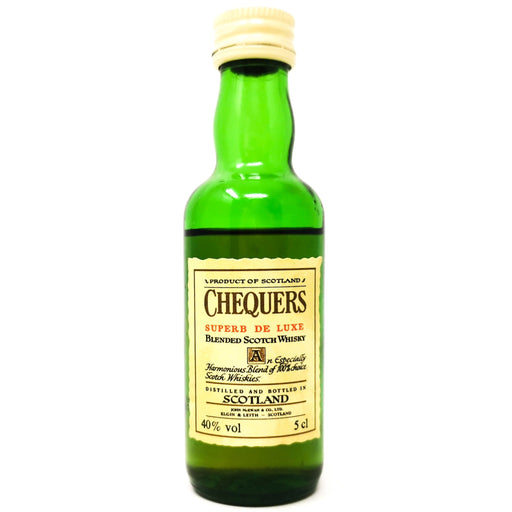 Chequers De Luxe Blended Scotch Whisky, Miniature, 5cl, 40% ABV - Old and Rare Whisky (6846453874751)