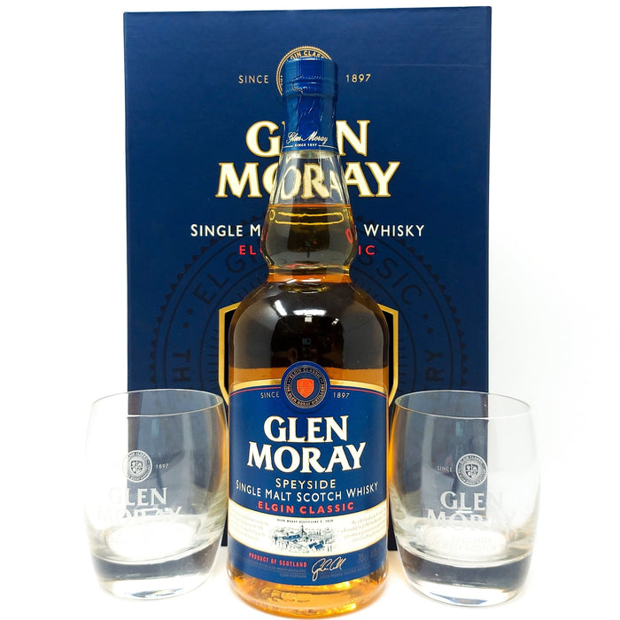 Glen Moray Elgin Classic Gift Pack Single Malt Whisky, 70cl, 40% ABV - Old and Rare Whisky (6937465946175)
