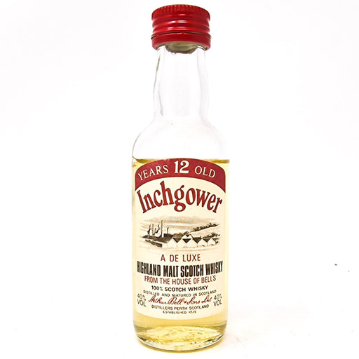 Inchgower 12 Year Old De Luxe Highland Malt Scotch Whisky, Miniature, 5cl, 40% ABV - Old and Rare Whisky (6903889231935)
