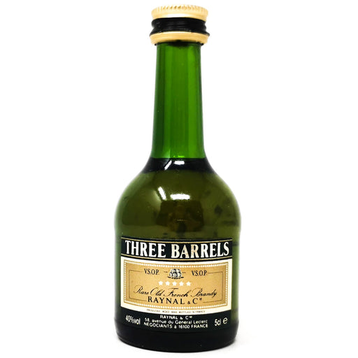 Three Barrels Rare Old French Brandy, Miniature, 5cl, 40% ABV - Old and Rare Whisky (6850113208383)