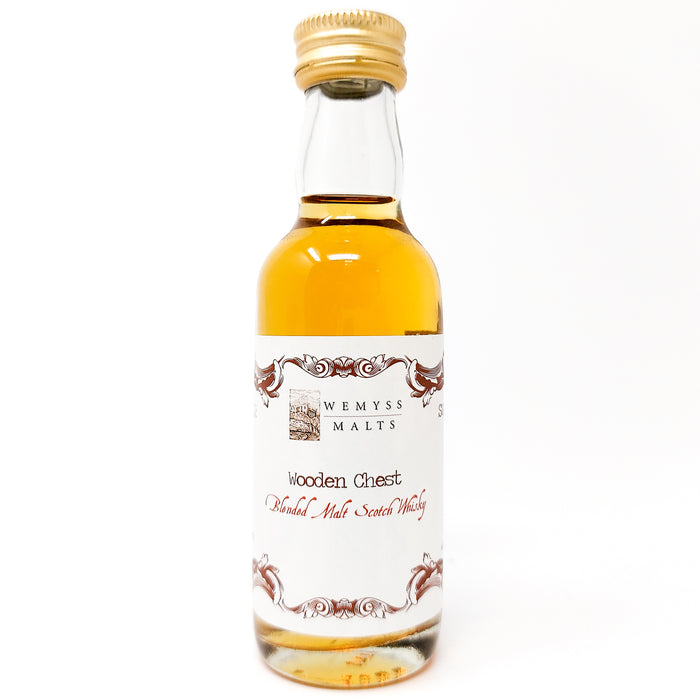 Wemyss Malts 'Wooden Chest' Blended Malt Scotch Whisky, Miniature, 5cl, 46% ABV