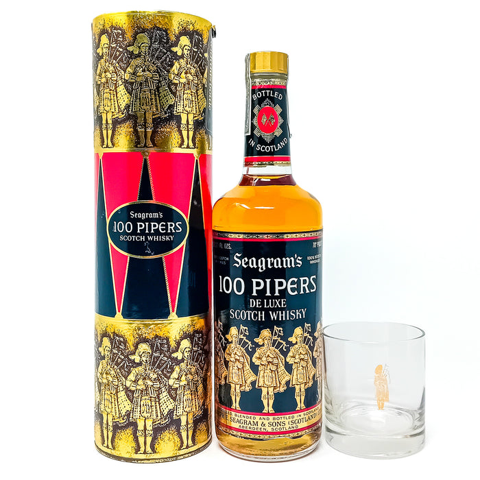 Seagram's 100 Pipers De Luxe Blended Scotch Whisky, 26 2/3 fl. ozs., 70° Proof