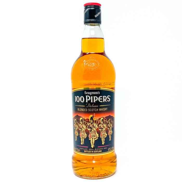 Seagrams 100 Pipers De Luxe Blended Scotch Whisky, 75cl, 40% ABV