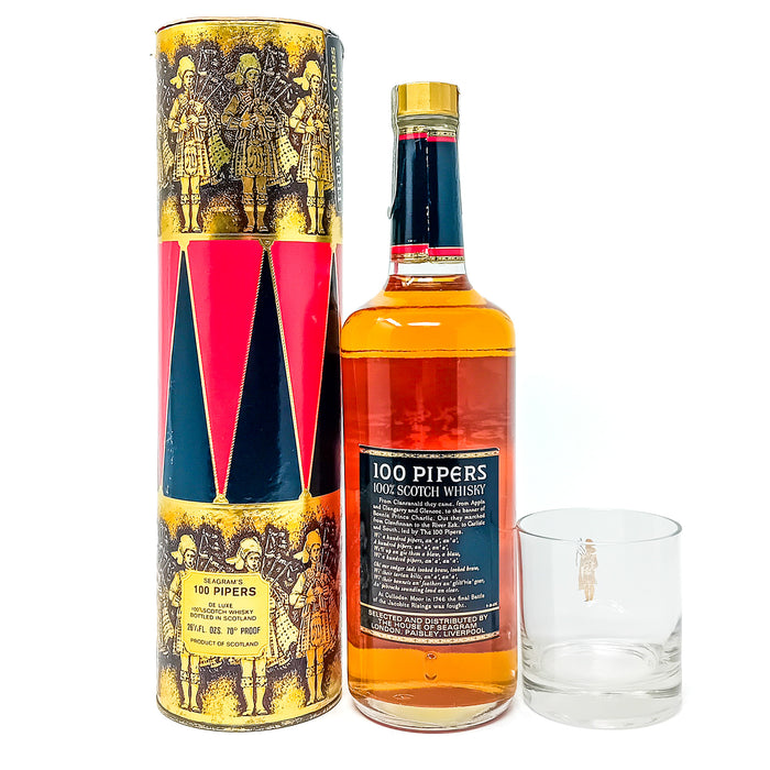 Seagram's 100 Pipers De Luxe Blended Scotch Whisky, 26 2/3 fl. ozs., 70° Proof