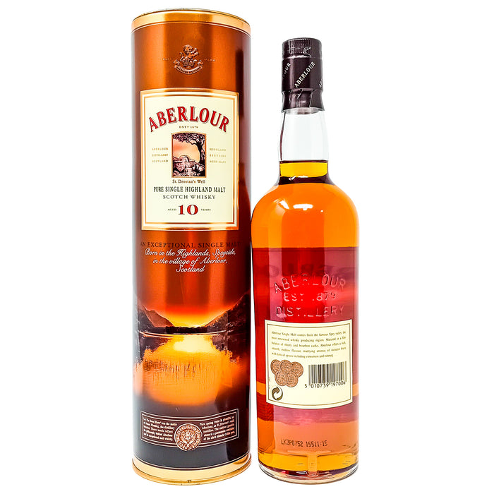 Aberlour 10 Year Old Single Malt Scotch Whisky, 70cl, 40% ABV