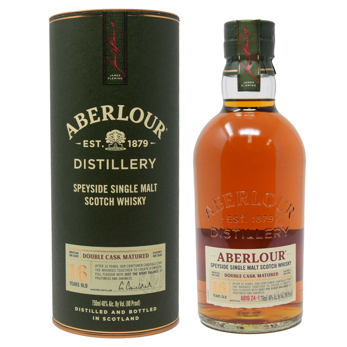 Aberlour 16 Year Old Double Cask Matured Single Malt Scotch Whisky, 75cl, 40% ABV