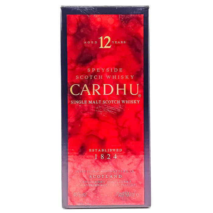Cardhu 12 Year Old Single Malt Scotch Whisky, 70cl, 40% ABV