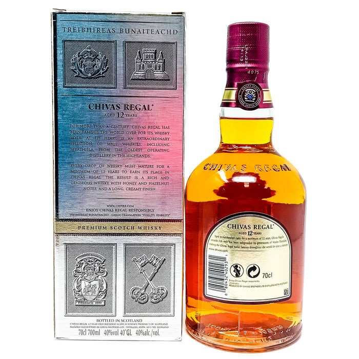 Chivas Regal 12 Year Old Blended Scotch Whisky, 70cl, 40% ABV