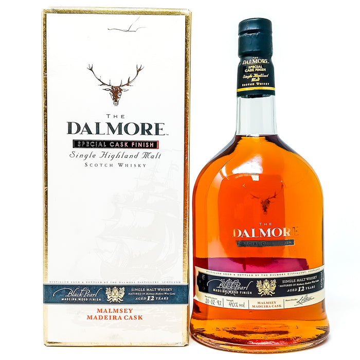 Dalmore 1992 Black Pearl 12 Year Old Malmsey Madeira Finish Single Malt Scotch Whisky, 1L, 40% ABV