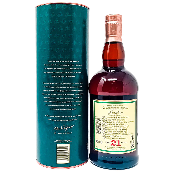 Glenfarclas 21 Year Old Single Malt Scotch Whisky, 70cl, 43% ABV