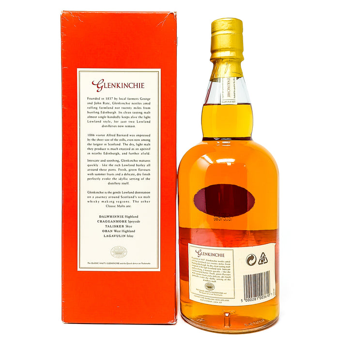 Glenkinchie 10 Year Old Single Malt Scotch Whisky, 1L, 43% ABV