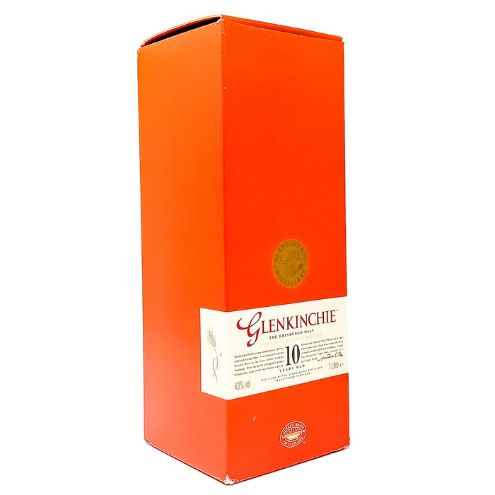 Glenkinchie 10 Year Old Single Malt Scotch Whisky, 1L, 43% ABV