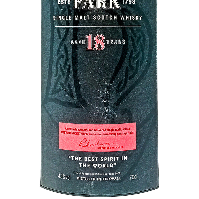 Highland Park 18 Year Old pre-2017 Single Malt Scotch Whisky, 70cl, 43% ABV