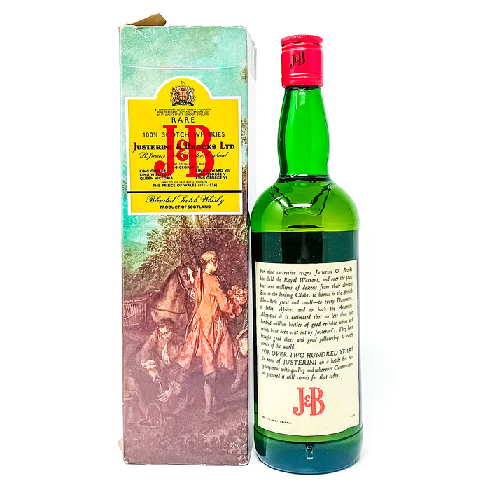 J&B Rare Blended Scotch Whisky, 26 2/3 fl. ozs., 70° Proof
