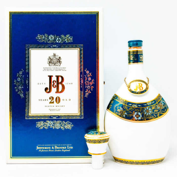 J&B 20 Year Old Ceramic Royal Doulton Decanter Scotch Whisky, 75cl, 40% ABV