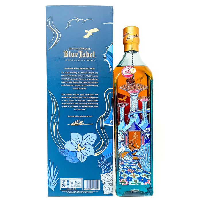 Johnnie Walker Blue Label Singapore Edition Blended Scotch Whisky, 1L, 40% ABV