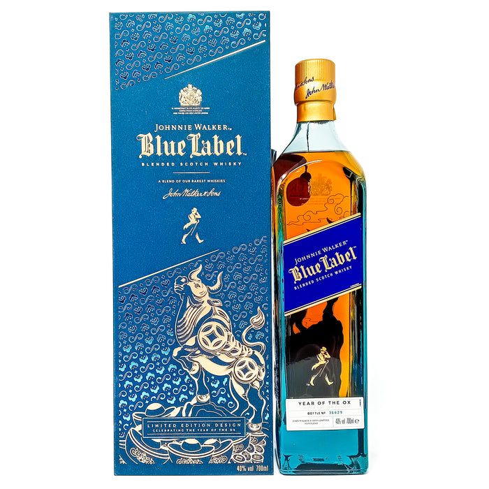 Johnnie Walker Blue Label Year of the Ox Blended Scotch Whisky, 70cl, 40% ABV.