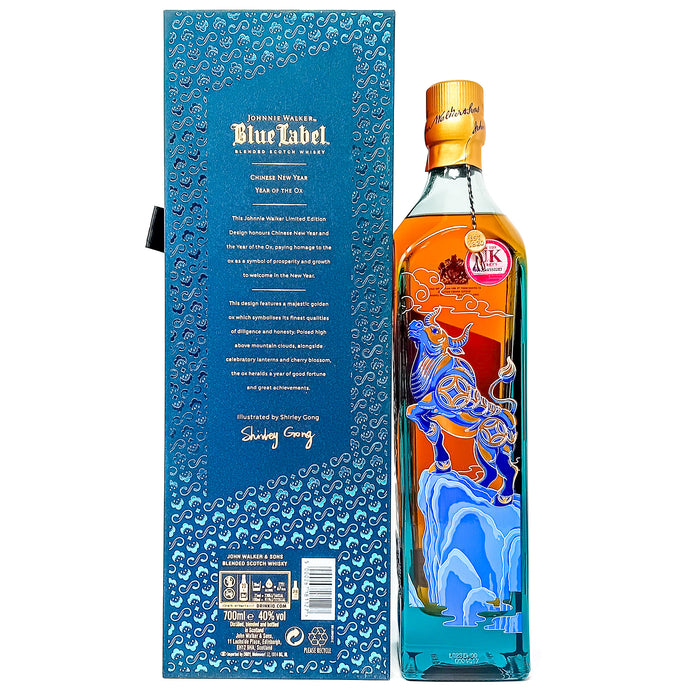 Johnnie Walker Blue Label Year of the Ox Blended Scotch Whisky, 70cl, 40% ABV.