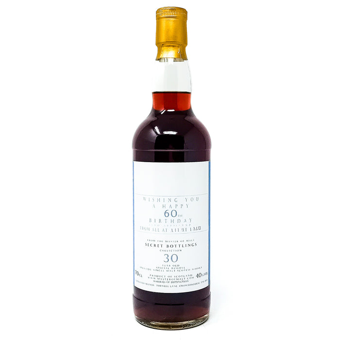 Master of Malt 30 Year Old Secret Bottlings Single Malt Scotch Whisky, 70cl, 40% ABV