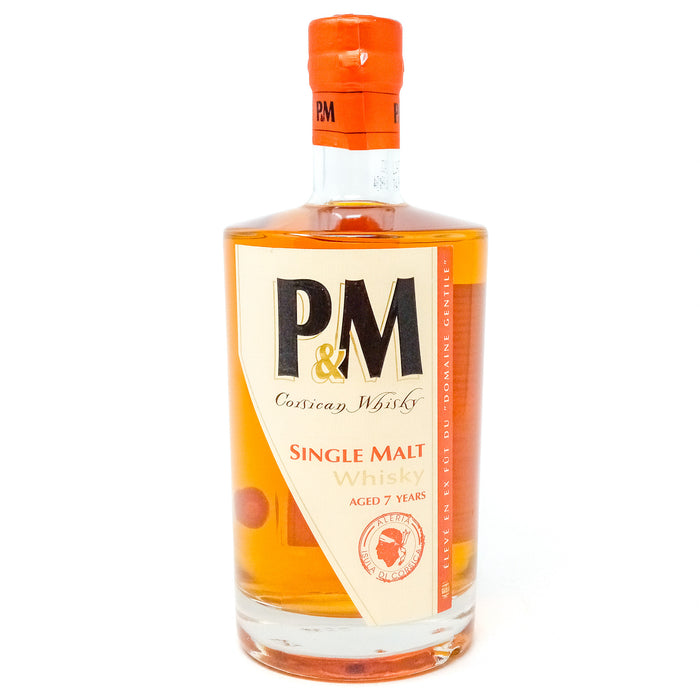 P&M 7 Year Old Corsican Single Malt Whisky, 70cl, 42% ABV