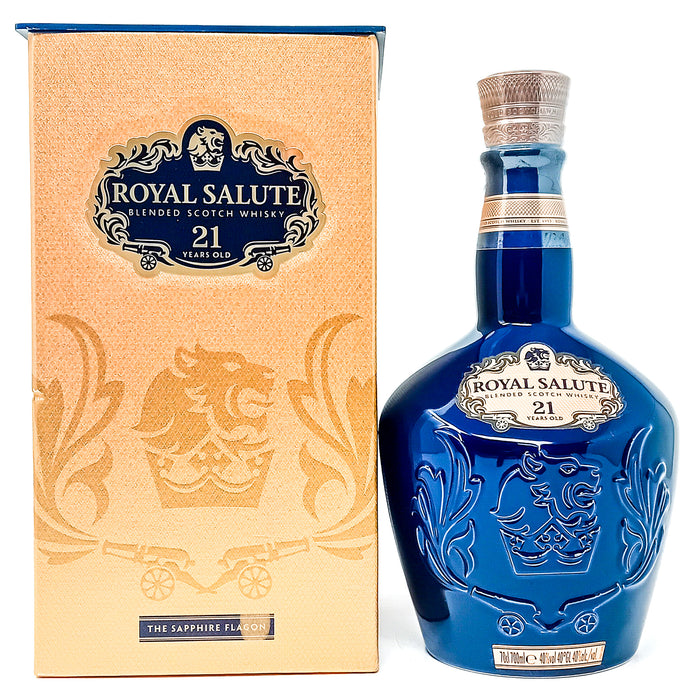 Royal Salute 21 Year Old Sapphire Flagon Blended Scotch Whisky, 70cl, 40% ABV