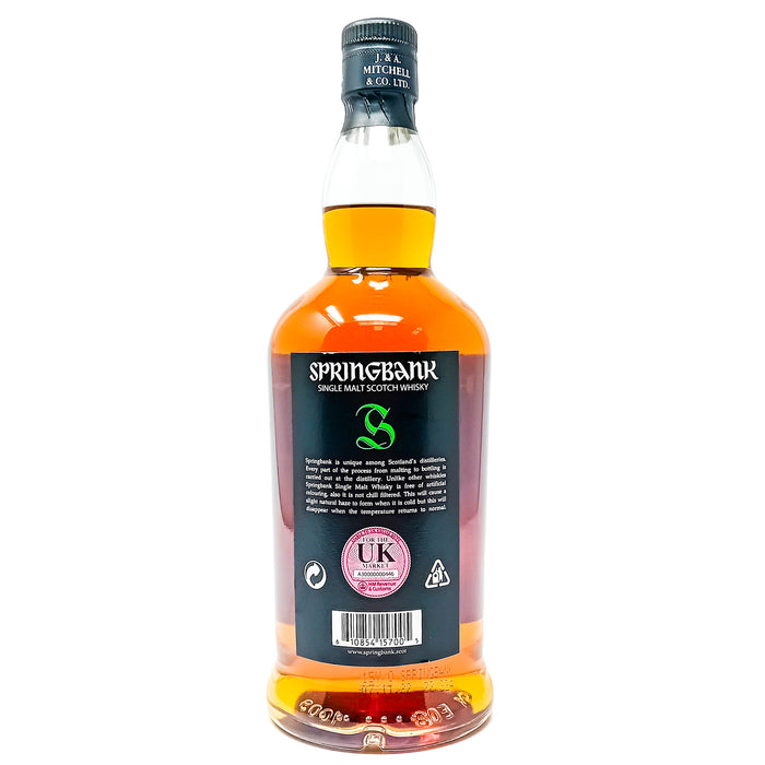 Springbank 15 Year Old Single Malt Scotch Whisky, 70cl, 46% ABV