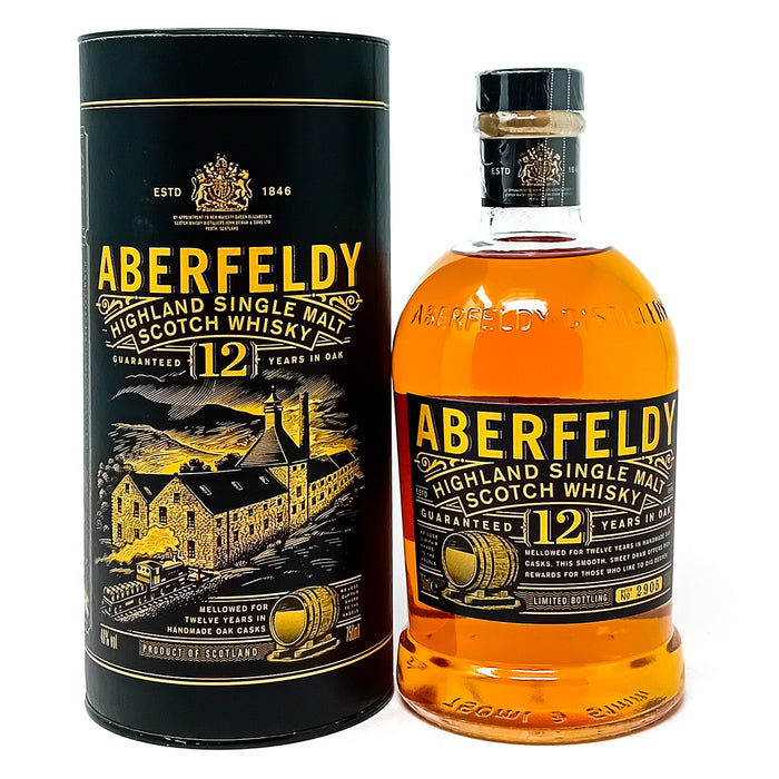 Aberfeldy 12 Year Old Single Malt Scotch Whisky, 75cl, 40% ABV