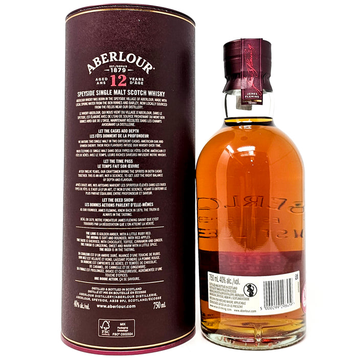 Aberlour 12 Year Old Double Cask Matured Single Malt Scotch Whisky, 75cl, 40% ABV