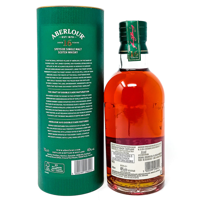 Aberlour 16 Year Old Double Cask Matured Single Malt Scotch Whisky, 70cl, 40% ABV