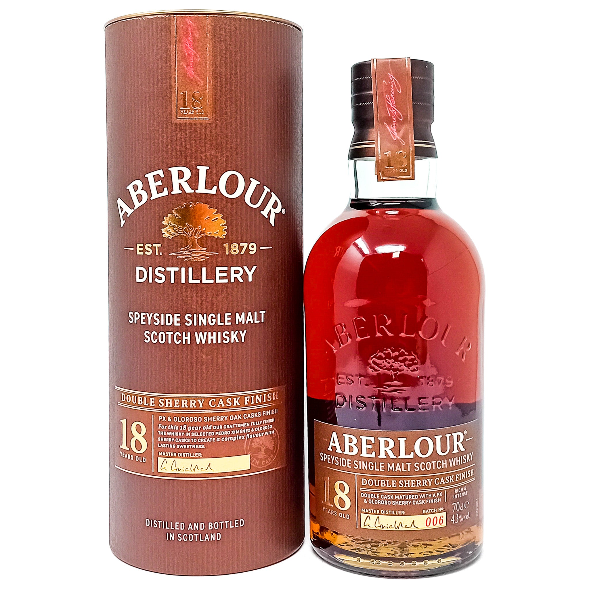 Aberlour 18 Year Old Double Sherry Cask Finish Batch #6 Single Malt Sc