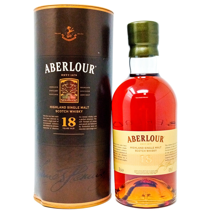 Aberlour 18 Year Old Single Malt Scotch Whisky, 70cl, 43% ABV