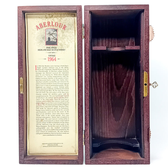 Aberlour 1964 25 Year Old Single Malt Scotch Whisky, 75cl, 43% ABV
