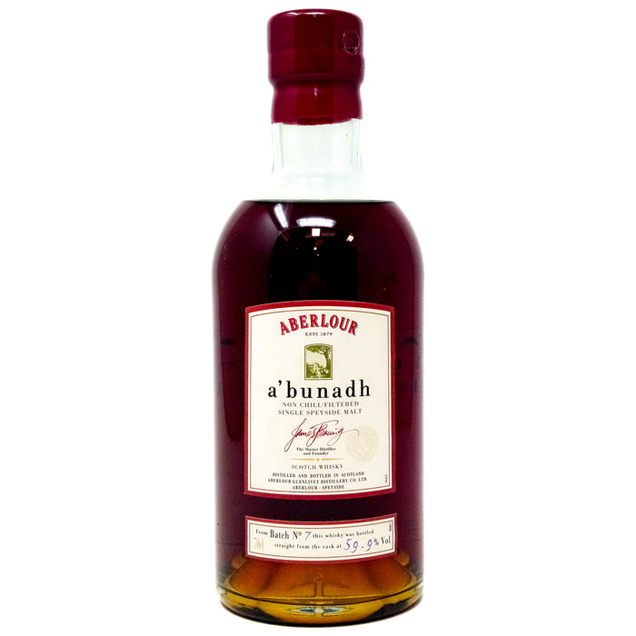 Aberlour A'Bunadh Batch #7 Single Malt Scotch Whisky, 70cl, 59.9% ABV