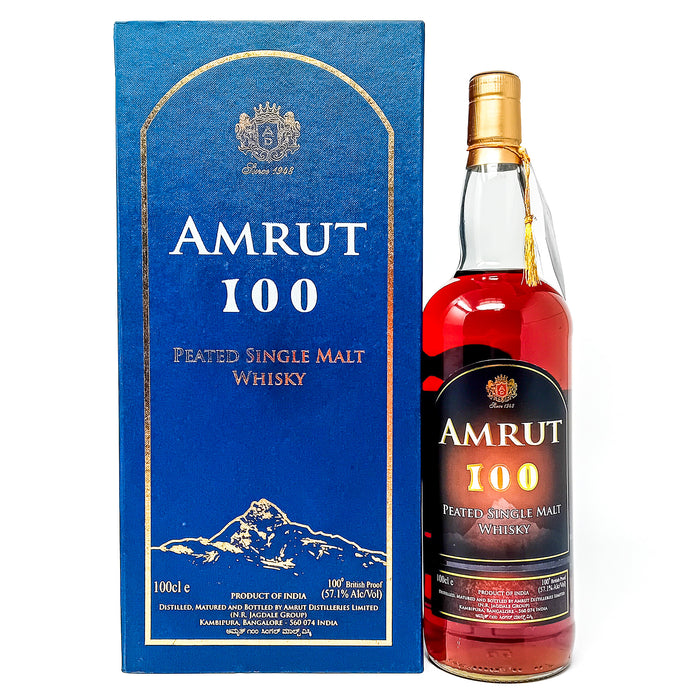 Amrut 100 Batch #1 Indian Single Malt Whisky, 1L, 57.1% ABV