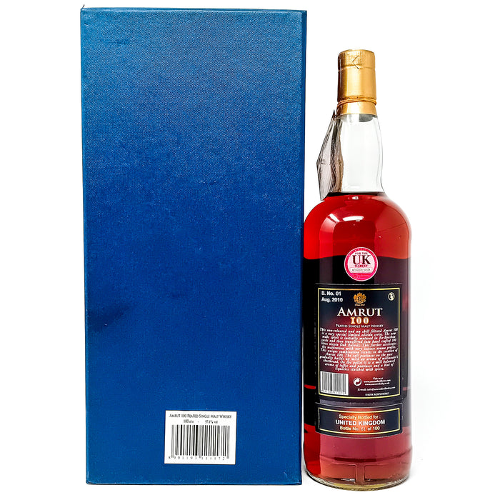 Amrut 100 Batch #1 Indian Single Malt Whisky, 1L, 57.1% ABV