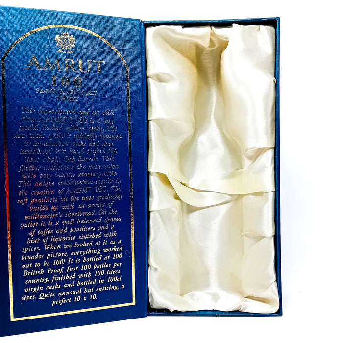Amrut 100 Batch #1 Indian Single Malt Whisky, 1L, 57.1% ABV