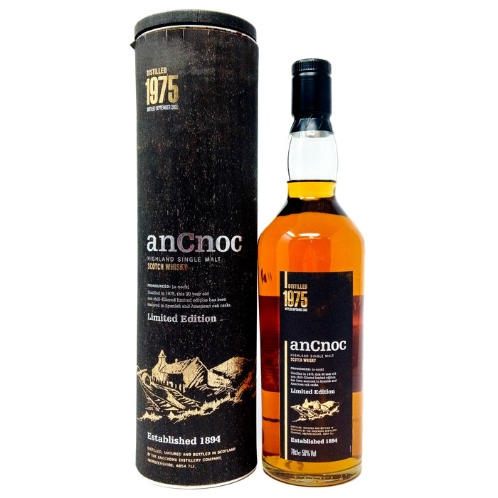 Ancnoc 1975 30 Year Old Single Malt Scotch Whisky 70cl, 50% ABV