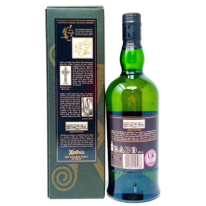 Ardbeg 10 Year Old Single Malt Scotch Whisky 70cl, 46% ABV