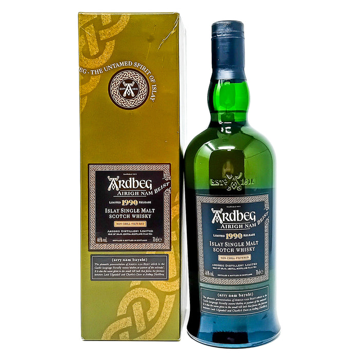 Ardbeg 1990 Airigh Nam Beist Single Malt Scotch Whisky, 70cl, 46% ABV