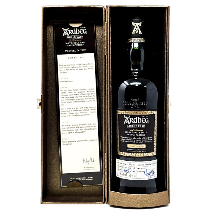 Ardbeg 2005 Single Oloroso Cask #1321 Feis Ile 2018 Single Malt Scotch Whisky, 70cl, 56.4% ABV