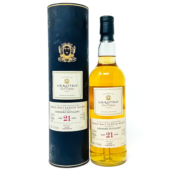 Ardmore 1998 21 Year Old A.D. Rattray Single Malt Scotch Whisky, 70cl, 51.7% ABV.