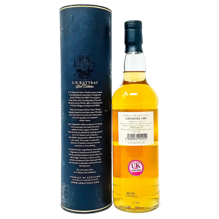 Ardmore 1998 21 Year Old A.D. Rattray Single Malt Scotch Whisky, 70cl, 51.7% ABV.