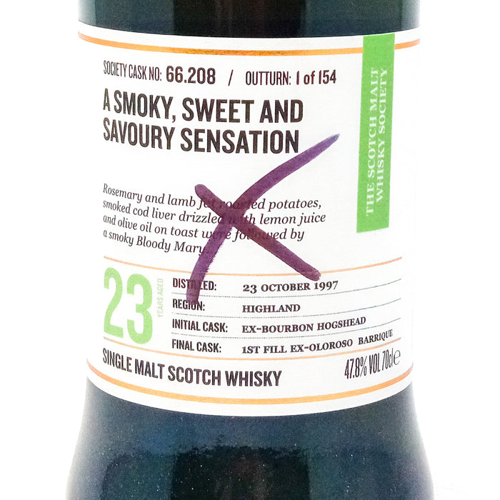 Ardmore 1997 23 Year Old SMWS 66.208 Single Malt Scotch Whisky, 70cl, 47.8% ABV