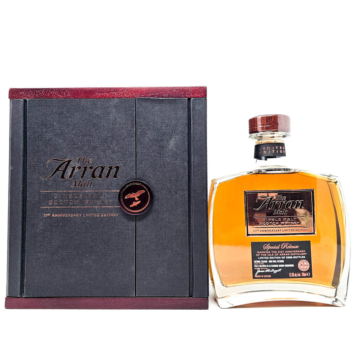Arran 21st Anniversary Edition Single Malt Scotch Whisky, 70cl, 52.6% ABV