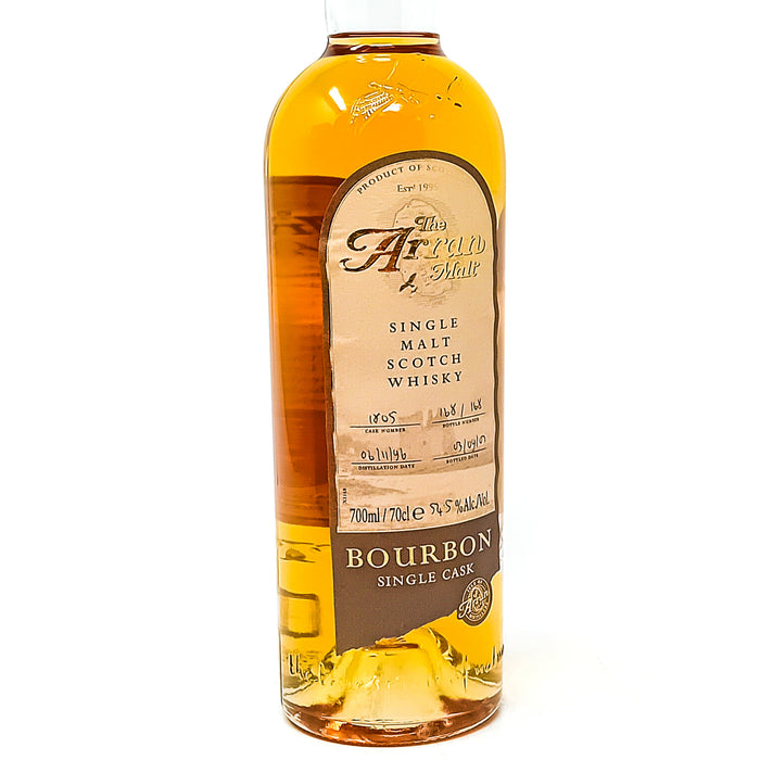 Arran 1996 Bourbon Single Cask #1805 Single Malt Scotch Whisky, 70cl, 54.5% ABV