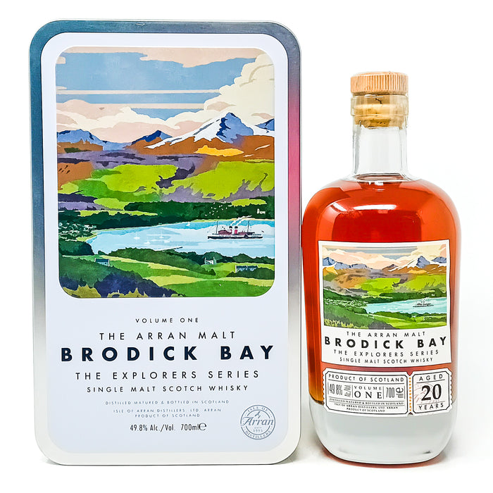 Arran 20 Year Old The Explorers Series Volume 1 Brodick Bay Single Malt Scotch Whisky, 70cl, 49.8% ABV