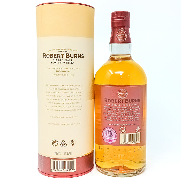 Arran Robert Burns Single Malt Scotch Whisky, 70cl, 43% ABV